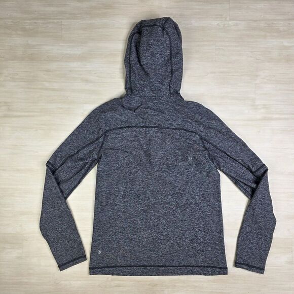 Lululemon 1/4 Zip Hoodie Pullover Running Gray Men's Size Small - Picture 2 of 7
